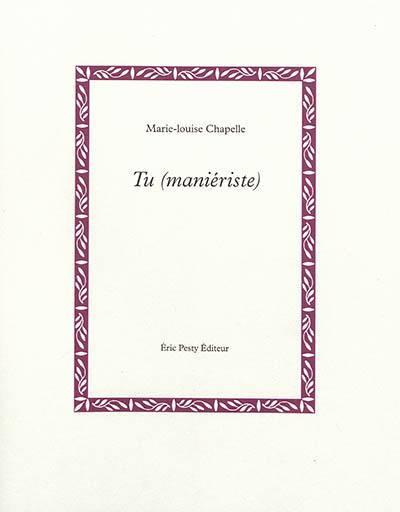 Tu (maniériste)