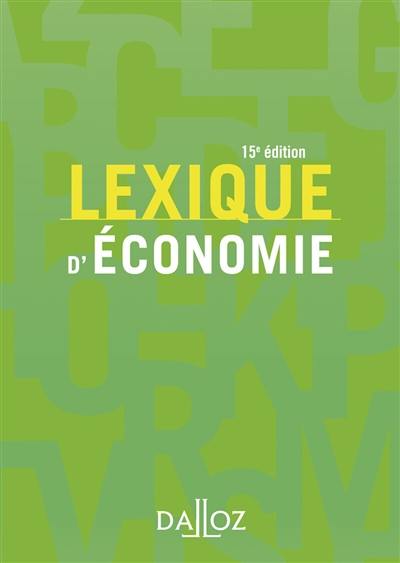 Lexique d'économie