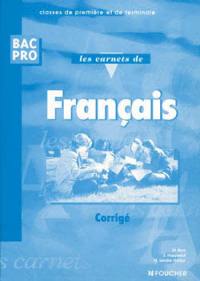 Français bac pro : corrigé