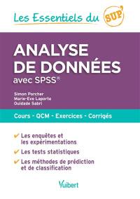 Analyse de données avec SPSS : cours, QCM, exercices, corrigés