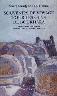 Souvenirs de voyage pour les gens de Boukhara : récit