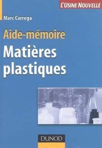 Aide-mémoire matières plastiques