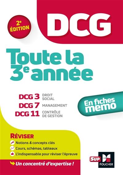 DCG, toute la 3e année : en fiches mémo