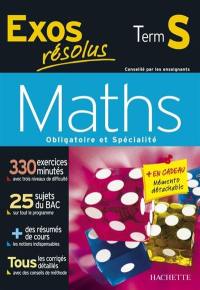 Maths terminale S : obligatoire et spécialité