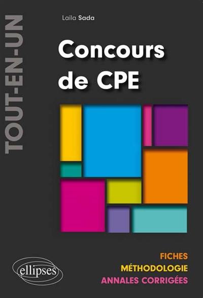 Concours de CPE tout-en-un : fiches, méthodologie, annales corrigées