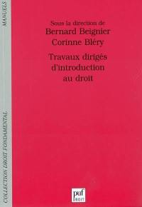 Travaux dirigés d'introduction au droit