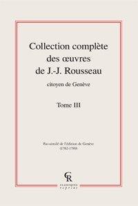 Oeuvres complètes. Vol. 3