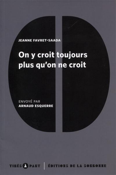 On y croit toujours plus qu'on ne croit : sur le manuel vaudou d'un président