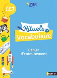 Rituels de vocabulaire CE1 : cahier d'entraînement