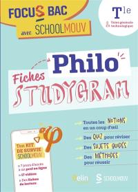 Philo : terminale, voies générale & technologique : fiches studygram