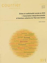 Courrier hebdomadaire, n° 2473-2474. Grèves et conflictualité sociale en 2019 (1) : concertation interprofessionnelle et fonctions collectives de l'Etat sous tension