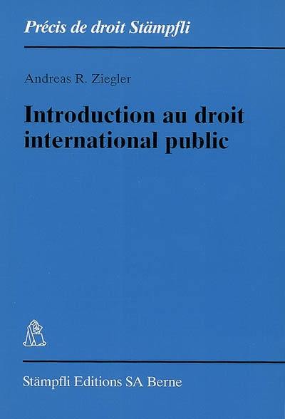 Introduction au droit international public