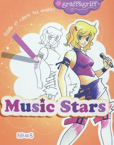 Music stars : habille et colorie tes modèles