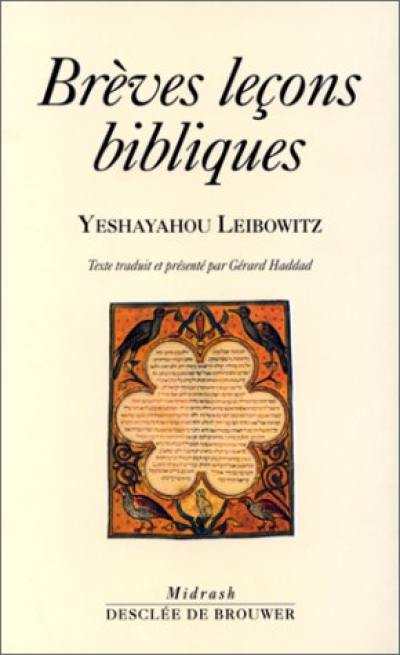 Brèves leçons bibliques : remarques sur la Parashah de la semaine