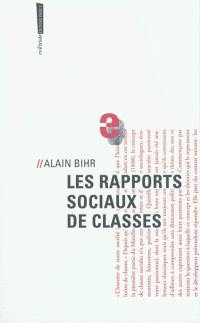 Les rapports sociaux de classes