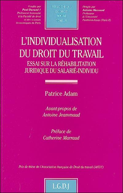 L'individualisation du droit du travail : essai sur la réhabilitation juridique du salarié-individu