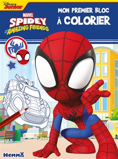 Spidey and his amazing friends : mon premier bloc à colorier