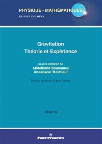 Gravitation : théorie et expérience