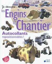 Les engins de chantier : autocollants repositionnables !