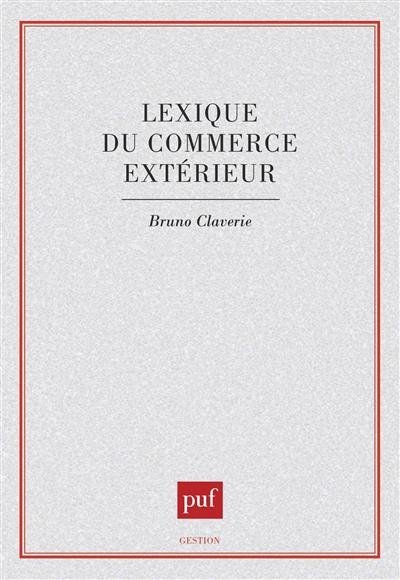 Lexique du commerce extérieur