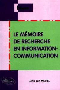 Le mémoire de recherche en information-communication