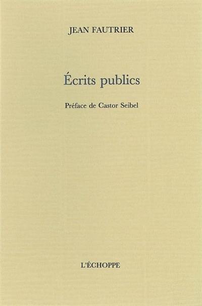 Ecrits publics