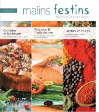 Collection malins festins : 250 recettes dans votre assiette !