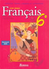 Français 6e : livre unique