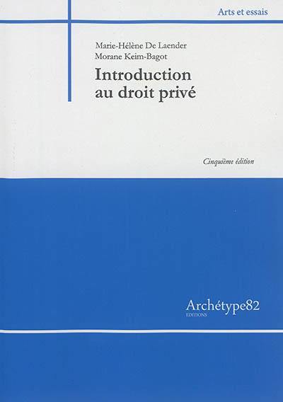 Introduction au droit privé : 2016-2017