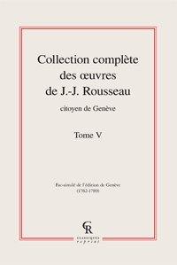 Oeuvres complètes. Vol. 5