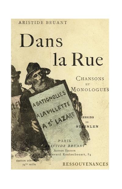 Dans la rue : chansons et monologues. Vol. 1