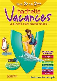 Hachette vacances, de la 3e à la 2e, 14-15 ans