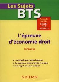 Economie-droit, BTS tertiaires