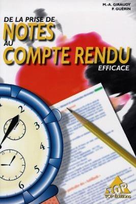 Prise de notes et compte rendu efficaces