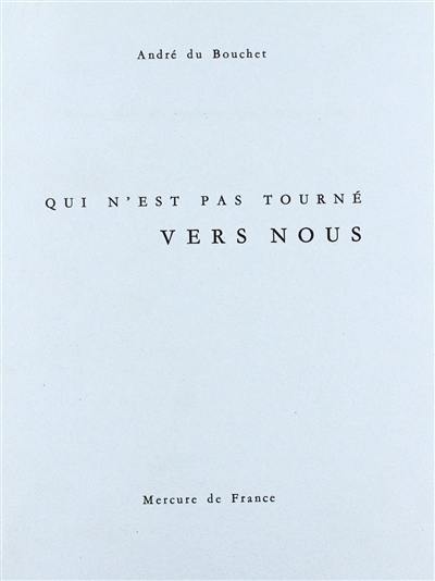 Qui n'est pas tourné vers nous : essai sur Albert Giacometti