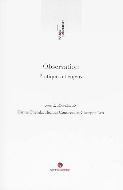 Observation : pratiques et enjeux