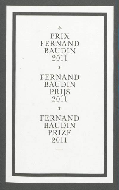 Prix Fernand Baudin 2011