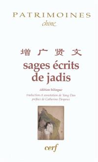 Sages écrits de jadis