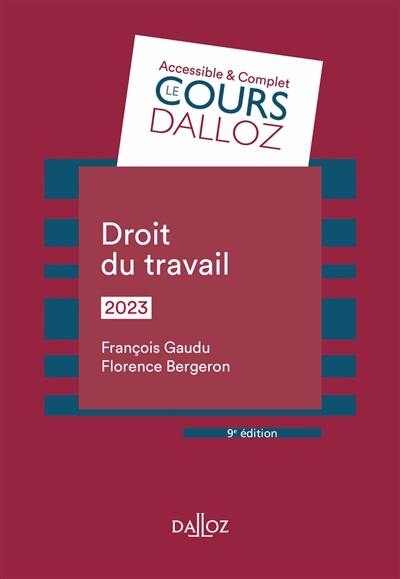 Droit du travail : 2023