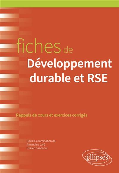 Fiches de développement durable et RSE : rappels de cours et exercices corrigés