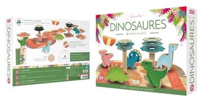 Dinosaures : 8 formes en bois