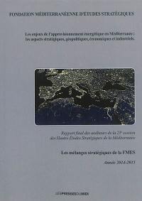 Les enjeux de l'approvisionnement énergétique en Méditerranée : les aspects stratégiques, géopolitiques, économiques et industriels : rapport final des auditeurs de la 25e session des Hautes études stratégiques de la Méditerranée