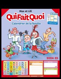 Max et Lili, qui fait quoi : calendrier de la famille 2024-2025