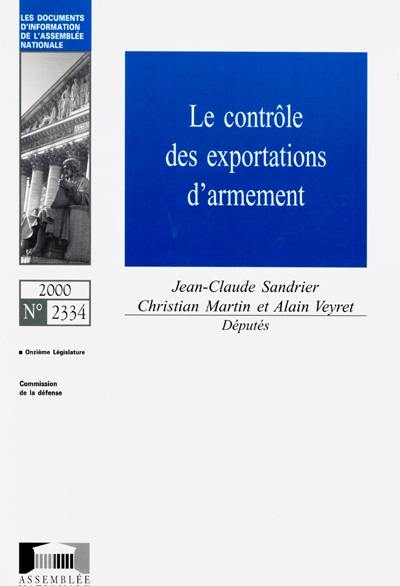 Le contrôle des exportations d'armement