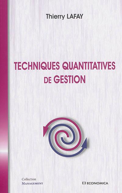 Techniques quantitatives de gestion