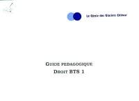 Applications droit BTS 1 : mallette pédagogique