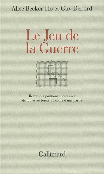 Le jeu de la guerre : relevé des positions successives de toutes les forces au cours d'une partie