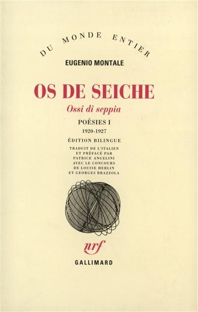 Poésies. Vol. 1. Os de seiche : 1920-1927