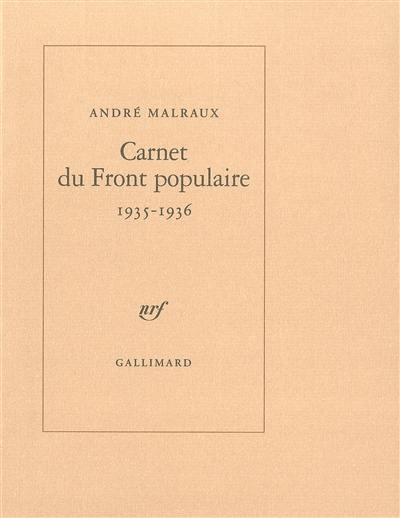 Carnet du Front populaire : 1935-1936