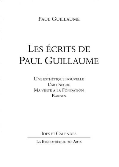 Les écrits de Paul Guillaume